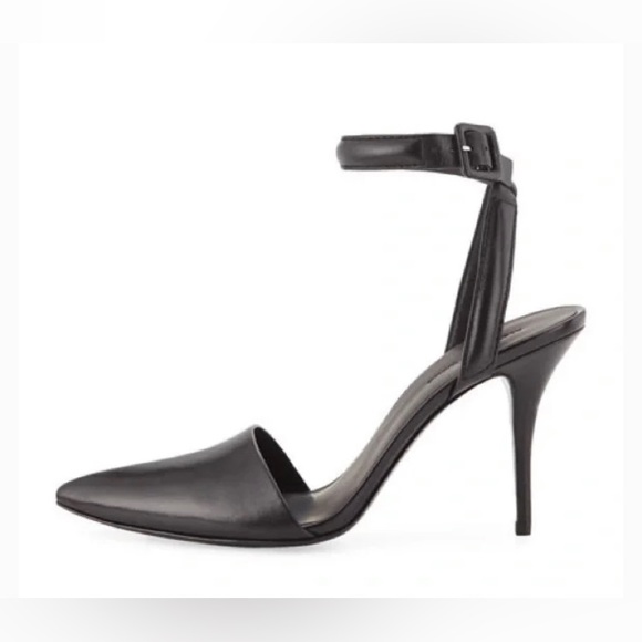 Alexander Wang lovisa black leather heels Size 37 1/2 (8) with box and dust bag - Picture 3 of 12